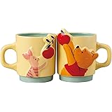サンアート ディズニー 「 くまのプーさん 」 セラミック ペアマグカップ 約265ml リンゴ SAN3702 ベージュ