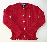 RALPH LAUREN (ラルフローレン) コットン ミニケーブル カーディガン 【並行輸入】 (4T)