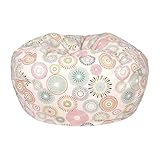 Cotton Bean Bag with Starburst Pinwheel - Beige, Small/Toddler [並行輸入品]