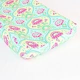 Aqua Floral Lavinia Changing Pad Cover - Fits Standard Contoured Changing pads [並行輸入品]