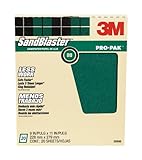 3 M SandBlaster pro-pakペイント剥離Sandpaper、80-grit、22.86 CM by 11インチ、20-sheet