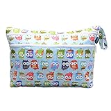 Teamoy ウェットバック(防水バッグ) オムツ・おしりふき・着替え・タオル・水着・お風呂用品・食事セット入れ マルチ収納 お出かけ スポーツ 旅行 大活躍（フクロウ）