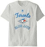 MLB Toronto Blue Jaysメンズ58t Tee、スチールヘザー、XXLサイズ