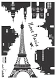 Nursery Easy Apply Wall Sticker Decorations - Parisian Landscape [並行輸入品]