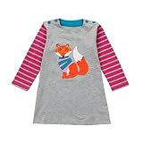 ホットセール。i1 – 6 Years Old Baby女の子プリンセスパーティードレス、幼児Kid秋動物印刷刺繍Clothes 6T グレイ 1