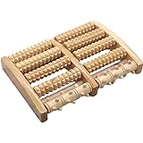フットマッサージャー 足つぼ マッサージ器 足裏 マッサージ 天然 木製 ナチュラル ウッド コロコロ が 気持ちいい