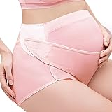 YING　LAN　妊婦　妊娠中　女性　産前　産後に　下着　ベルクロ　高ウエスト　全機能　妊婦用サポーター　マタニティガードル　プロップ腹のパンツ　アジャスタブル　ピンクピンク