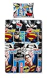 Batman vs Superman: Dawn of Justice Reversible Single Duvet & Pillow Cover Set [並行輸入品]