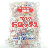 サクマ製菓 袋入りドロップス 1kg 1袋