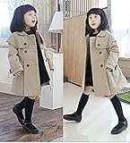 i-loop キッズ トレンチコート ガールズ アウター 子供服 女の子 3歳-12歳　春・秋・冬 アウター コート (110cm)