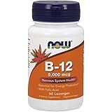 [海外直送品] ナウフーズ ビタミンB-12 5000mcg 60粒 葉酸+ビタミンB12