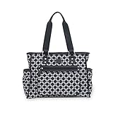 Carter's City Tote Geo Print Diaper Bag, Black/White by Carter's