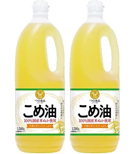 Amazon | TSUNO つの食品 こめ油 米油 1500g | TSUNO | 米ぬか油 通販