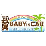Sticker Shop Haru ＢＡＢＹ IN CAR マグネット ハワイアンティキB