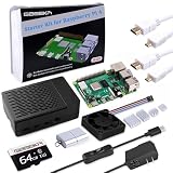 GeeekPi 8GB /4Bスターターキット、PWMファン付きケース・オン/オフスイッチ付き電源アダプター・HDMIケーブル付属｜Raspberry Pi 4B対応 (4GB RAM+64GB)、技適取得済