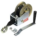 ハンドウィンチ 手動ウインチ ベルトタイプ 1400LBS 630kg ウインチ 手巻き