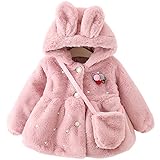 YY-Natuhi ベビー服 女の子 ファーコート ファージャケット 秋冬 アウター パール フェイクファー 可愛い キッズ服 子供服 プリンセス フォーマル クリスマス お正月 結婚式 発表会 ウサ