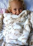 ケリーvan Halen Snow Leopard /ピンクミンクベビーブランケット