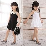 【即納】子供 キッズノースリープワンピース スパンコール襟＆バッグ首にリボン付きデザイン 全2色90cm 100cm 110cm 120cm 130cm 140cm black,100cm