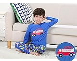 (チェリーレッド) CherryRed 子供 男の子 ファション パジャマ ルームウェア 部屋着 寝間着 上下2点セット 長袖 フリース 春秋向け リラックス 快適 気持ち良い コットン 160 ブル