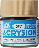 GSI クレオス(GSI Creos) アクリジョンカラー タン (ライトブラウン) 半光沢 10ml ホビー用塗料 N27