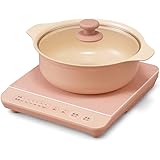 アイリスオーヤマ IHコンロ 1口 IHクッキングヒーター 卓上 鍋セット 1400W ピンクIHKP-T3724-P