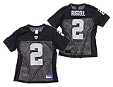 Oakland Raiders Jamarcus RusselレディースNFLレプリカジャージー、ブラック
