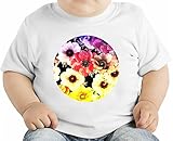 Colourful Flowers オーガニックベビーTシャツ 12 - 18 Months