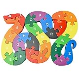 Demiawakingかわいい幼児・子供 教育教材　 木のおもちゃ　啓蒙教育　表数字・裏アルファベット