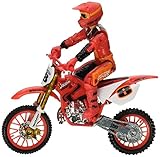 Hot Wheels Moto X No.8 Rider and Bike Figure, Red [並行輸入品]