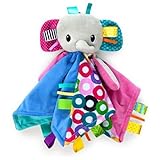 Bright Starts Cuddle 'n Tags Blankie - Elephant [並行輸入品]