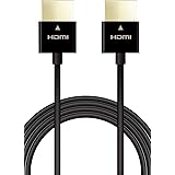 エレコム HDMI ケーブル 極細 ハイスピード 2m スーパースリム 4K・2K 【HIGH SPEED with ETHERNET認証済み】 3重シールド 金メッキ ARC テレビ・パソコン・ゲーム機など対応 黒 ECDH-HD14SS20BK