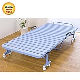 折りたたみすのこベッド 完成品!! 組立不要!! 可愛い 折りたたみ樹脂すのこベッド(完成品) ブルー