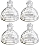 NUK Advanced Orthodontic Replacement Nipple, Medium Flow, 4 Pack by NUK [並行輸入品]