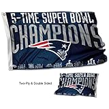 新しいEngland Patriots両面5時間Super Bowl Championsフラグ