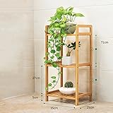床バルコニーフラワースタンドリビングルーム多層木製花鉢折りたたみ屋内花棚 ( サイズ さいず : Size*35*25*71cm )