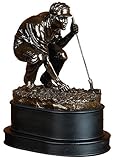 Deco 79 Poly-Stone Golf Player, 10 by 8-Inch