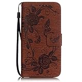 Zeebox LG K7 / Tribute 5 ケース PUレザー 手帳型ケース カード収納 ホルダー LG K7 / Tribute 5 用 カバー 無期限生涯補償付き (ブラウン)