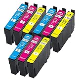 EasyECO 互換インクカートリッジ EPSON IC4CL65 増量 9本 ICC65+ICM65+ICY65 セット ICチップ 残量表示検知機能付き 対応機種:PX-1200 PX-1600F PX-1700F PX-673F