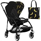 Bugaboo Bee3 Stroller Black With Andy Warhol Accessory Kit - Black/Banana by Bugaboo [並行輸入品]