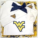 West Virginia Mountaineers Three Pieceベビーギフトセット Newborn WVU-1500