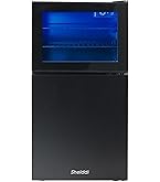 Amazon | 【中身が見える】Shelddi 冷蔵庫 2ドア 80L 幅44.5cm 冷凍庫