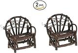 2 X Miniature Fairy Garden Vine Twig Bench by Grindatti [並行輸入品]