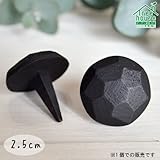 アイアン 飾り釘 ブラック 直径2.5cm　　ap025bk