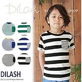 (ディラッシュ) DILASH半袖ボーダーＴシャツ/夏 80 ブルー