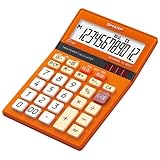 シャープ[SHARP]　ミニナイスサイズ電卓 DZトパーズオレンジ【EL-M822-DZ】
