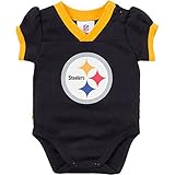 Gerber Pittsburgh SteelersベビーガールズDazzleボディスーツ ブラック