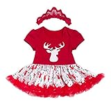 Tortor 1bacha(JP)　ベビードレス　赤ちゃん　女の子　可愛い　鹿　ワンピース　半袖　子供ドレス　レース　ヘアバンド付き　キッズドレス　ガールズ　綿　出産祝い　誕生日　記念写真　結婚式　プ