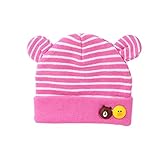 Outflower 帽子 ベビー 赤ちゃん おしゃれ コットン ニット帽 ベビー服 秋冬 保温 可愛い キッズ キャップ 誕生日 プレゼント 人気 ニットキャップ 新生児 防寒対策 0ヶ月～8ヶ月