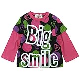 GARACH(ギャラッチ) 天竺ドット&パンダ総柄Ptレイヤード長袖Tシャツ 110cm /ブラック NO.AH-511401